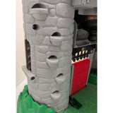 19" 1994 Fisher-Price 7110 Castle w/Cannon Only Great Adventures Medieval Stone Gray/Green Plastic