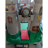 19" 1994 Fisher-Price 7110 Castle w/Cannon Only Great Adventures Medieval Stone Gray/Green Plastic