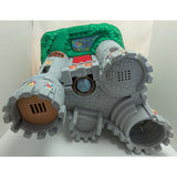 19" 1994 Fisher-Price 7110 Castle w/Cannon Only Great Adventures Medieval Stone Gray/Green Plastic