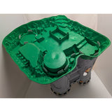 19" 1994 Fisher-Price 7110 Castle w/Cannon Only Great Adventures Medieval Stone Gray/Green Plastic