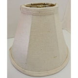 7" Tall Small Beige Fabric Lamp Shade Classic Home Decor Accessory