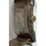 AS-IS Runs 1944 Gruen Veri-Thin 17J 435 Swiss Mens Tank Watch 10KGF Gold Filled