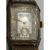 AS-IS Runs 1944 Gruen Veri-Thin 17J 435 Swiss Mens Tank Watch 10KGF Gold Filled