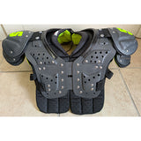14"-15" Large Schutt Youth 32-34" Ds Y Flex 3.0 Gray Green Football Shoulder Pads DSflex