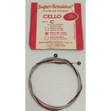 C Super-Sensitive SS 614 Red Label Cello String Medium Tone Stainless Steel SS614