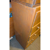 42Tx30Wx17D 5-Drawer Wood Dresser Pine ? Bedroom Storage Office Vintage Wooden