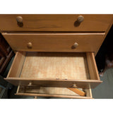 42Tx30Wx17D 5-Drawer Wood Dresser Pine ? Bedroom Storage Office Vintage Wooden