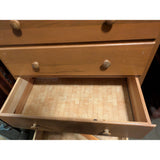 42Tx30Wx17D 5-Drawer Wood Dresser Pine ? Bedroom Storage Office Vintage Wooden