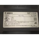 Working Canon MP11DX 12-Digit 2-Color Printing Calculator W/ Clock Calendar Silver Gray