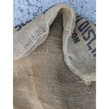 Scotty Potatoes Vintage Burlap Sack 100 LBS Madras OR Oregon Black Terrier Dog Rustic Farmhouse