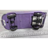 9" 1966 1/19 Scale Solido VW Combi Peace & Love Flower Powered Van Diecast Purple Volkswagen Van Bus