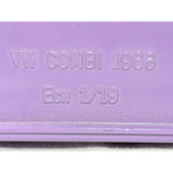 9" 1966 1/19 Scale Solido VW Combi Peace & Love Flower Powered Van Diecast Purple Volkswagen Van Bus