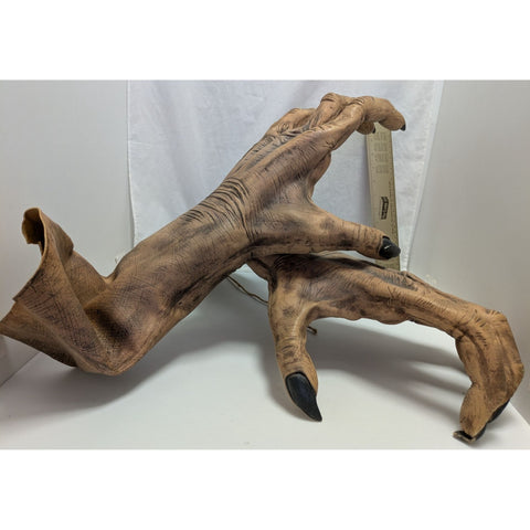 AS-IS DISPLAY ONLY 2ft Werewolf Claw Gloves Halloween Accessory VERY FRAGILE Unearthed Hands