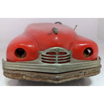 12" Packard Convertible Conway Skokie Red Wind Up Battery Lights Toy Car Vintage