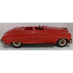 12" Packard Convertible Conway Skokie Red Wind Up Battery Lights Toy Car Vintage
