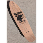 36" Ten-Eighty Longboard Skateboard Surfboard Bear on BMX Bike Bravo Sports