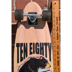 36" Ten-Eighty Longboard Skateboard Surfboard Bear on BMX Bike Bravo Sports