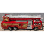 AS-IS Vintage Tonka 5 Red Fire Ladder Truck Large Toy (Missing Water Cannon)
