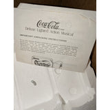Lighted Action Musical Enesco Coca Cola Soda Shop Diner Hop Bears Rock Music Box