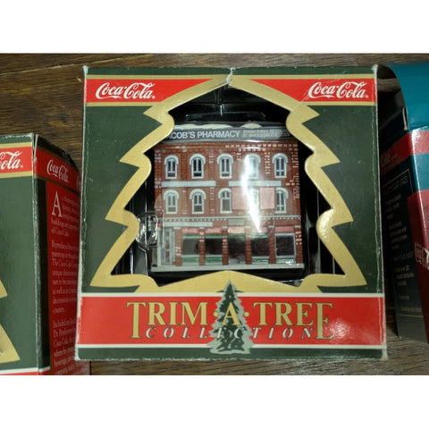 1991 Coca Cola Jacob's Pharmacy Christmas Ornament Trim A Tree Coke