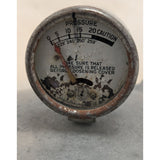 7 QT Quart Kook Kwick Steam Pressure Cooker Canner Guage Aluminum Vintage Kitchenware Wood Handle