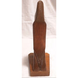 9" Carved Wood Priest Rosary Mexico Wooden Monk Reading Bible Figurine Figure