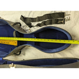 4/4 Black Cello Case 52" Excelsior Hard Shell Key Lock Blue Velvet Lining Vintage 1950s MCM