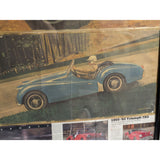 JB Deneen TR3 Triumph TR3A MG TD MGTC MGTD Vintage Sports Car Art Framed Poster Print