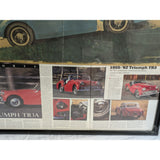 JB Deneen TR3 Triumph TR3A MG TD MGTC MGTD Vintage Sports Car Art Framed Poster Print