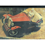 JB Deneen TR3 Triumph TR3A MG TD MGTC MGTD Vintage Sports Car Art Framed Poster Print