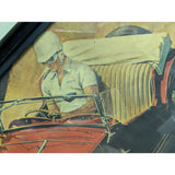 JB Deneen TR3 Triumph TR3A MG TD MGTC MGTD Vintage Sports Car Art Framed Poster Print