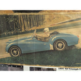 JB Deneen TR3 Triumph TR3A MG TD MGTC MGTD Vintage Sports Car Art Framed Poster Print