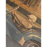 JB Deneen TR3 Triumph TR3A MG TD MGTC MGTD Vintage Sports Car Art Framed Poster Print