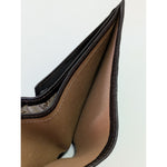 Textured Men's Wenz Tri-Fold Leather Wallet With Snap Closure & Card Slots