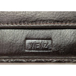 Textured Men's Wenz Tri-Fold Leather Wallet With Snap Closure & Card Slots