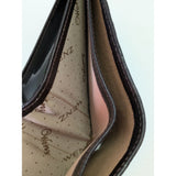 Textured Men's Wenz Tri-Fold Leather Wallet With Snap Closure & Card Slots