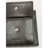 Textured Men's Wenz Tri-Fold Leather Wallet With Snap Closure & Card Slots