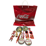 Lot Coca Cola 1973 Mini Tray Santa Ornament 3D glasses Ruler Pen Empty Lite Box