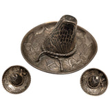 48 Grams 925 Sterling Silver Temcha Brooch Pin Sombrero Hat Mexico Eagle Snake Flowers Vintage