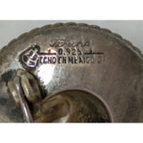 48 Grams 925 Sterling Silver Temcha Brooch Pin Sombrero Hat Mexico Eagle Snake Flowers Vintage