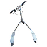 2008 Triski 3 Three Wheel TS8 Adult Carve Scooter Cambering Foldable Trikke Chrome Vintage