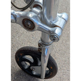 2008 Triski 3 Three Wheel TS8 Adult Carve Scooter Cambering Foldable Trikke Chrome Vintage