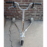 2008 Triski 3 Three Wheel TS8 Adult Carve Scooter Cambering Foldable Trikke Chrome Vintage