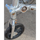 2008 Triski 3 Three Wheel TS8 Adult Carve Scooter Cambering Foldable Trikke Chrome Vintage