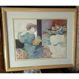 DRAFT MAKE OFFER PAINTING Framed Alvar Sunol Allegories Of The Arts Lithograph Wood Frame Large Print