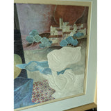 DRAFT MAKE OFFER PAINTING Framed Alvar Sunol Allegories Of The Arts Lithograph Wood Frame Large Print