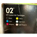 02 HP Photosmart 6 Light Magenta 6 Light Cyan 2 Black HP Value Lot Ink Cartridge