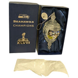 6" Seattle Seahawks NFL Super Bowl XLVIII Champions Ornament Bradford Exchange