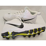 Size 13 Nike Alpha Mens Football Cleats White Black Fast Flex 878122-100