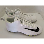Size 13 Nike Alpha Mens Football Cleats White Black Fast Flex 878122-100